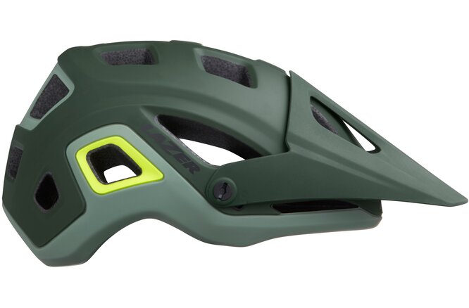 LAZER Unisex MTB Impala MIPS Helm matte dark green flash yellow