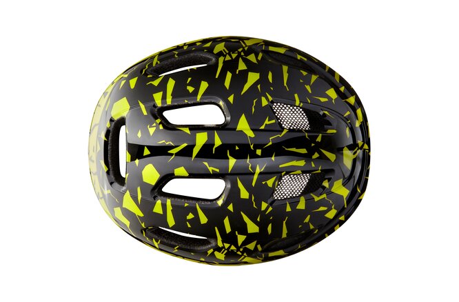 LAZER Kids Nutz KinetiCore Helm black flash yellow