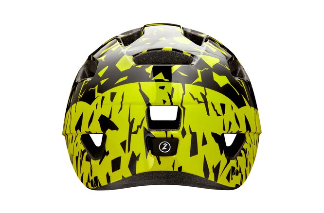 LAZER Kids Nutz KinetiCore Helm black flash yellow