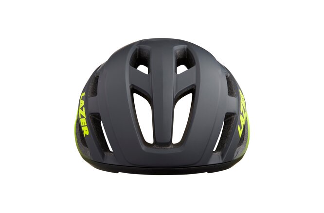 LAZER Unisex Road Strada KinetiCore Helm matte dark grey... flash yellow