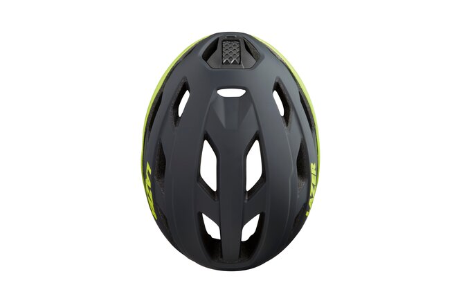 LAZER Unisex Road Strada KinetiCore Helm matte dark grey... flash yellow
