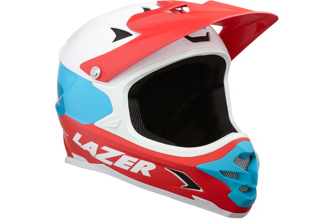 LAZER Unisex Extreme Phoenix+ ASTM Helm white blue red