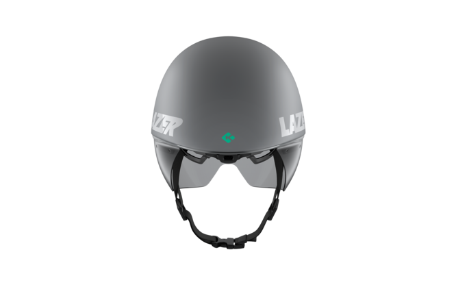 LAZER Unisex Road Volante KinetiCore Tri Helm matte white... silver