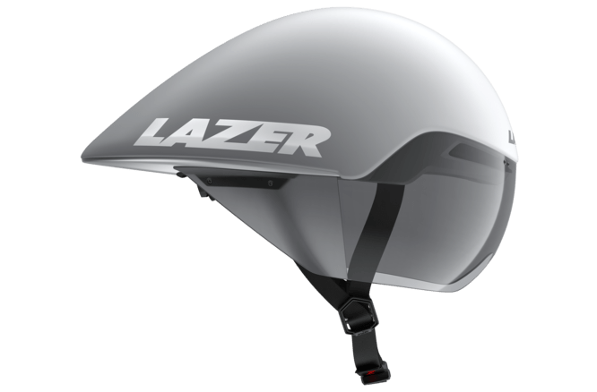 LAZER Unisex Road Volante KinetiCore Tri Helm matte white... silver