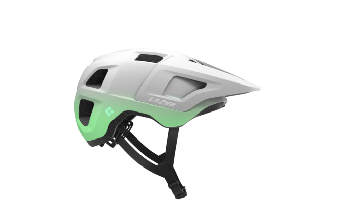 LAZER Unisex MTB Finch KinetiCore Helm matte white mint