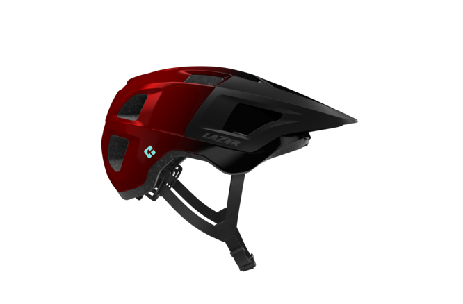 LAZER Unisex MTB Finch KinetiCore Helm metallic red
