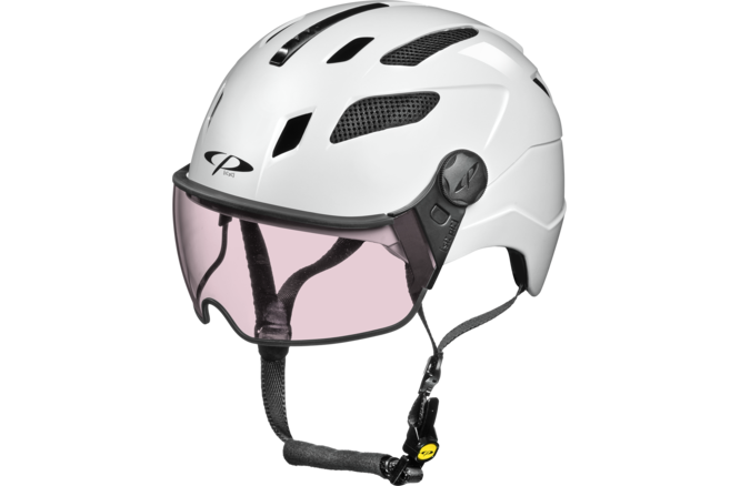 CP Bike CHIMAYO+ Urban Helmet visor vario white shiny