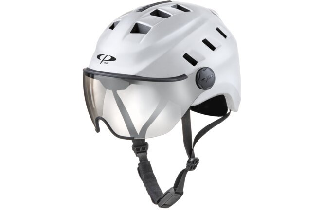 CP Bike CHIMO Helmet visor clear white matt