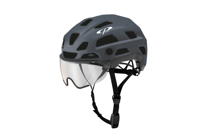 CP Bike CYLITE Helmet visor clear grey matt/black matt