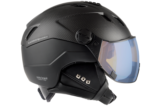 CP Ski CORAO+ Carbon Helmet carbon soft touch/black soft touch... / Visor Nr.26
