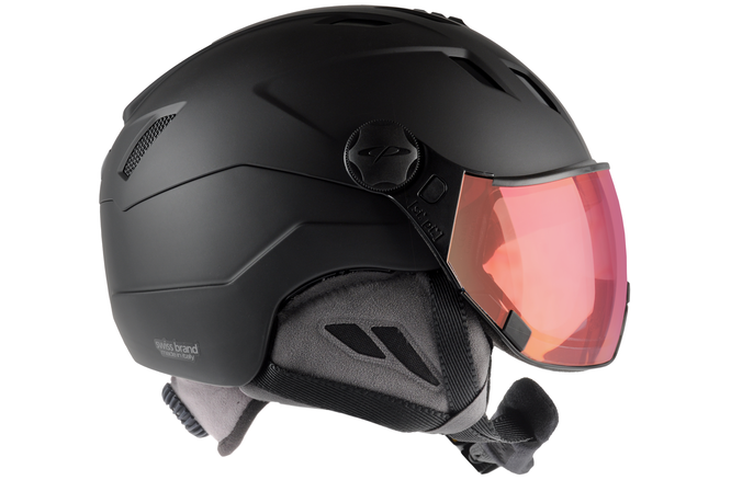 CP Ski CORAO+ Helmet black soft touch / Visor Nr.28