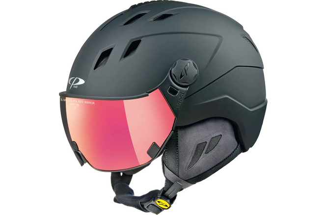 CP Ski CORAO+ Helmet black soft touch / Visor Nr.28
