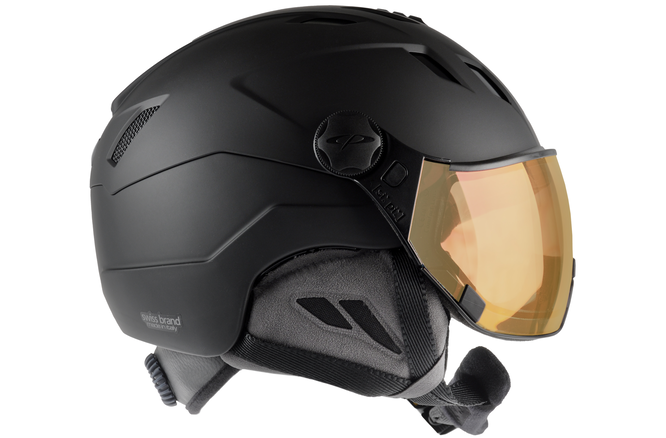 CP Ski CORAO+ Helmet black soft touch / Visor Nr.30