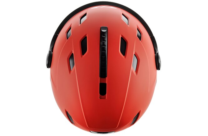 CP Ski CORAO+ Helmet red soft touch/black soft touch / Visor Nr.20