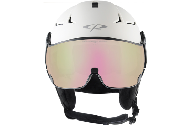 CP Ski Women COYA+ Helmet snowwhite soft touch / Visor Nr. 29