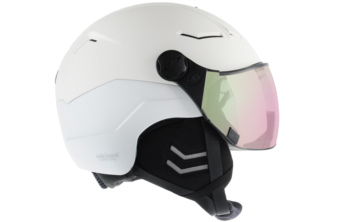 CP Ski Women COYA+ Helmet snowwhite soft touch / Visor Nr. 29
