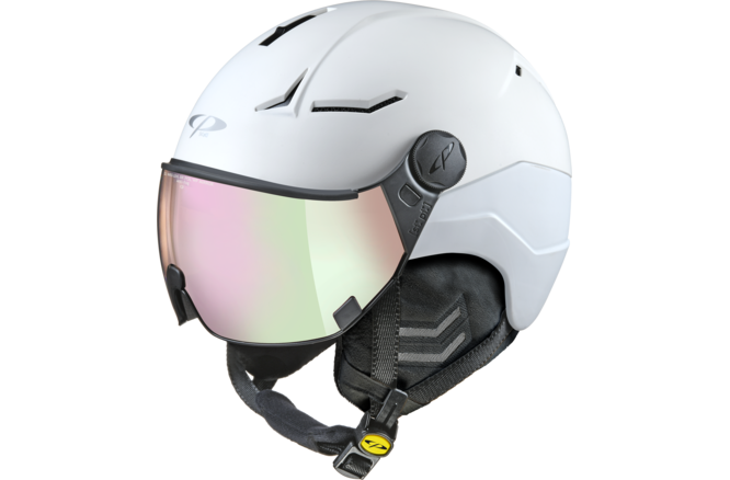 CP Ski Women COYA+ Helmet snowwhite soft touch / Visor Nr.20