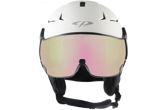 CP Ski Women COYA+ Helmet snowwhite soft touch / Visor Nr.20
