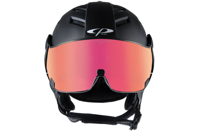 CP Ski CAMURAI Helmet black soft touch/black soft touch / Visor Nr.28