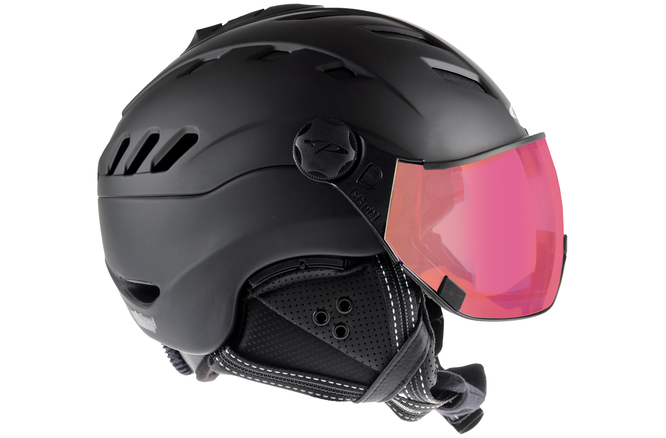 CP Ski CAMURAI Helmet black soft touch/black soft touch / Visor Nr.28
