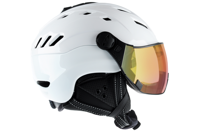 CP Ski CAMURAI Helmet pearlwhite shiny/white shiny / Visor Nr.27