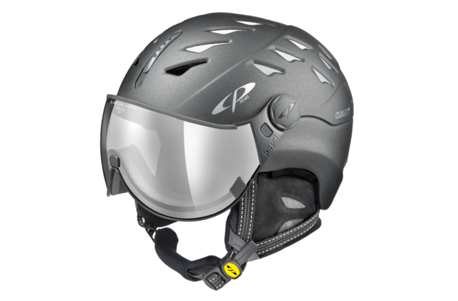 CP Ski CUMA Cashmere Helmet sparkling graphite soft touch /... Visor Nr.13