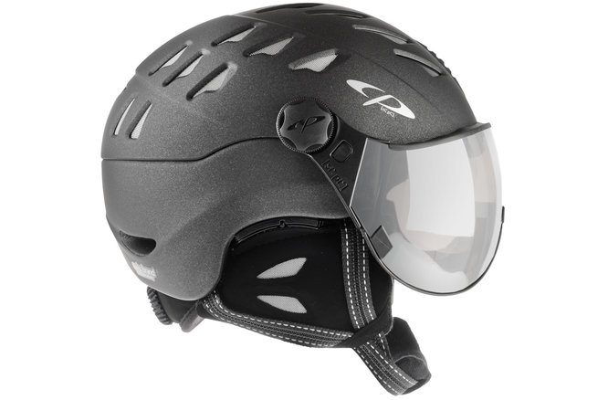 CP Ski CUMA Cashmere Helmet sparkling graphite soft touch /... Visor Nr.13