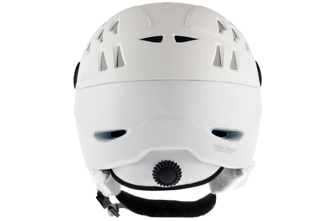 CP Ski CUMA Cashmere Helmet snowwhite soft touch / Visor Nr.23