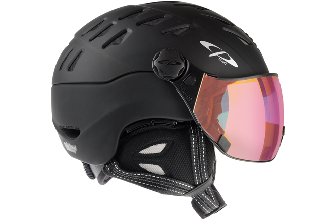 CP Ski CUMA Helmet black soft touch/black soft touch / Visor Nr.28