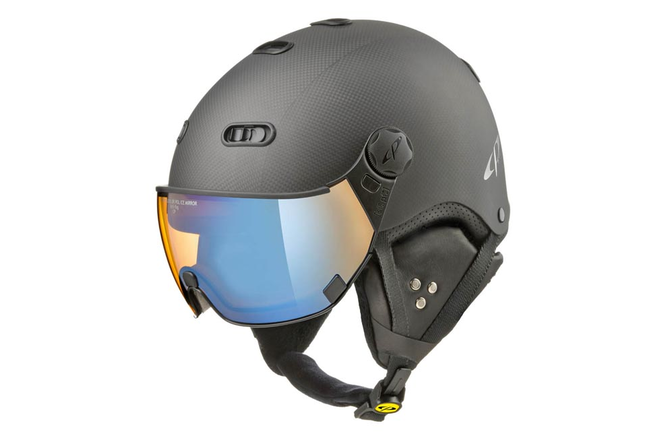 CP Ski CARACHILLO Carbon Helmet black carbon soft touch/black /... Visor Nr.26