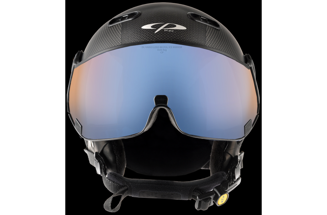 CP Ski CARACHILLO Carbon Helmet black carbon soft touch/black /... Visor Nr.26