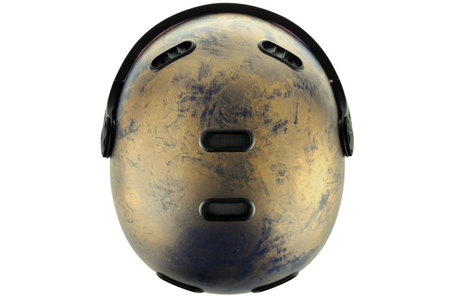 CP Ski CARACHILLO Vintage Helmet vintage gold / Visor Nr.30