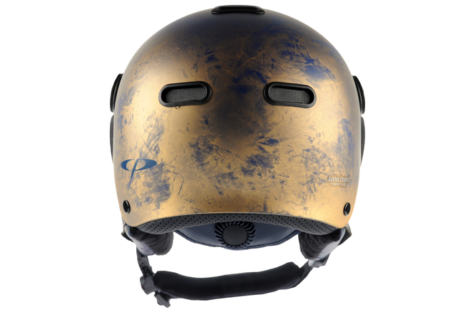 CP Ski CARACHILLO Vintage Helmet vintage gold / Visor Nr.30