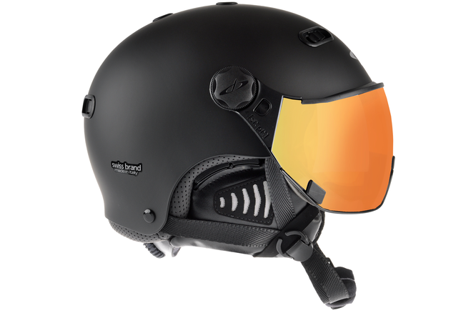 CP Ski CARACHILLO Helmet black soft touch / Visor Nr.27