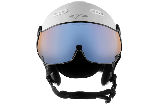 CP Ski CARACHILLO Helmet white soft touch / Visor Nr.26