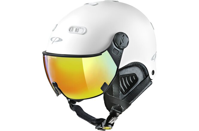 CP Ski CARACHILLO Helmet white soft touch / Visor Nr.27