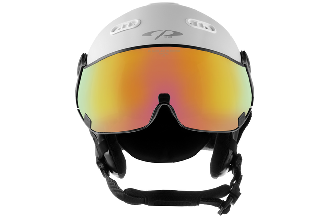 CP Ski CARACHILLO Helmet white soft touch / Visor Nr.27