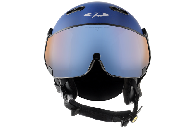 CP Ski CARACHILLO Helmet maritime blue soft touch / Visor... Nr.26