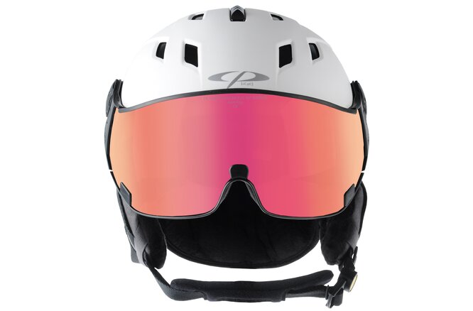 CP Ski CORAO Helmet white soft touch / Visor Nr.28