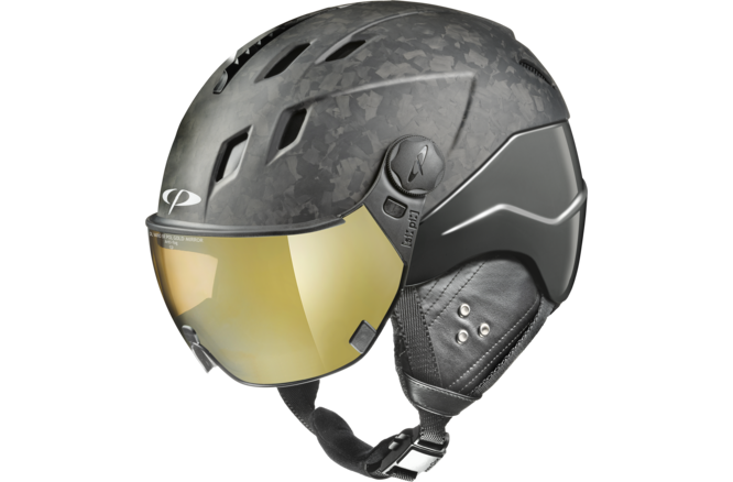CP Ski CORAO+ Carbon Helmet limited edition forged carbon... matt/stealth soft touch / Visor Nr.32