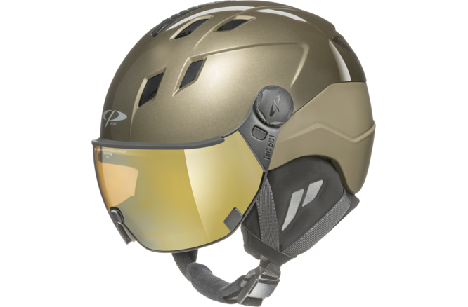 CP Ski CORAO+ Helmet tobacco shiny/tobacco soft touch / Visor... Nr.32