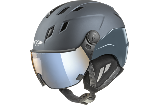 CP Ski CORAO+ Helmet steel blue soft touch/steel blue shiny / Visor... Nr.26