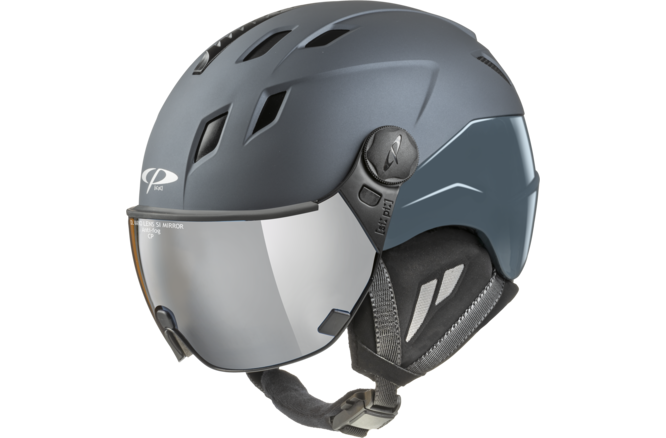 CP Ski CORAO+ Helmet steel blue soft touch/steel blue shiny / Visor... Nr.23