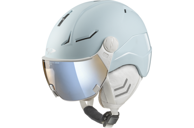 CP Ski Women COYA+ Cashmere Helmet softlightblue soft... touch/softlightblue shiny / Visor Nr.56