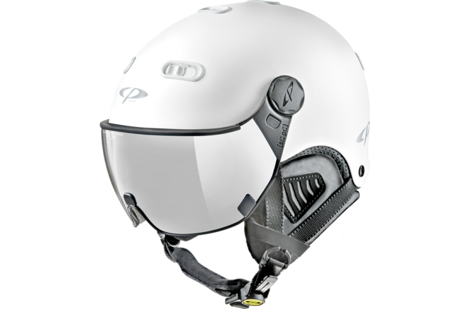 CP Ski CARACHILLO Helmet white soft touch / Visor Nr.23