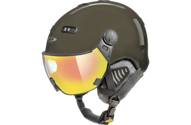 CP Ski CARACHILLO Helmet mud shiny / Visor Nr.27