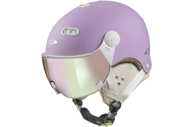 CP Ski Women CARACHILLO Helmet lavendel soft touch / Visor Nr.59