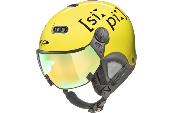 CP Ski CARACHILLO XS Helmet flash gold mirror / Visor Nr. 81