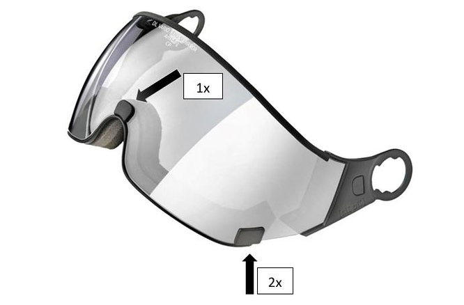 CP Clips for Visor 1.6 & 2.7 - 3pcs. in a plastic bag