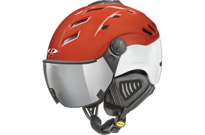 CP Ski CAMURAI Helmet red shiny/white shiny / Visor Nr.23